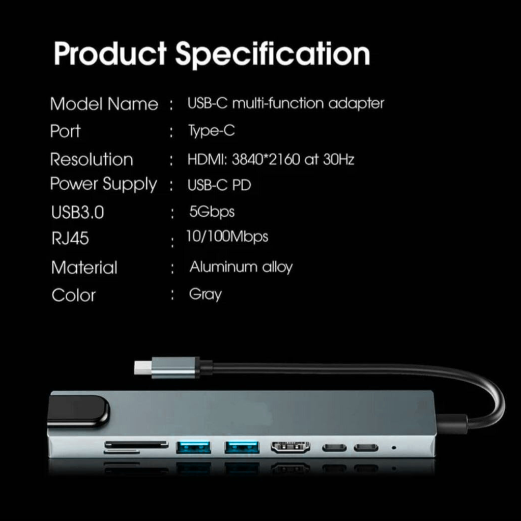 8-1 hub  Type-C