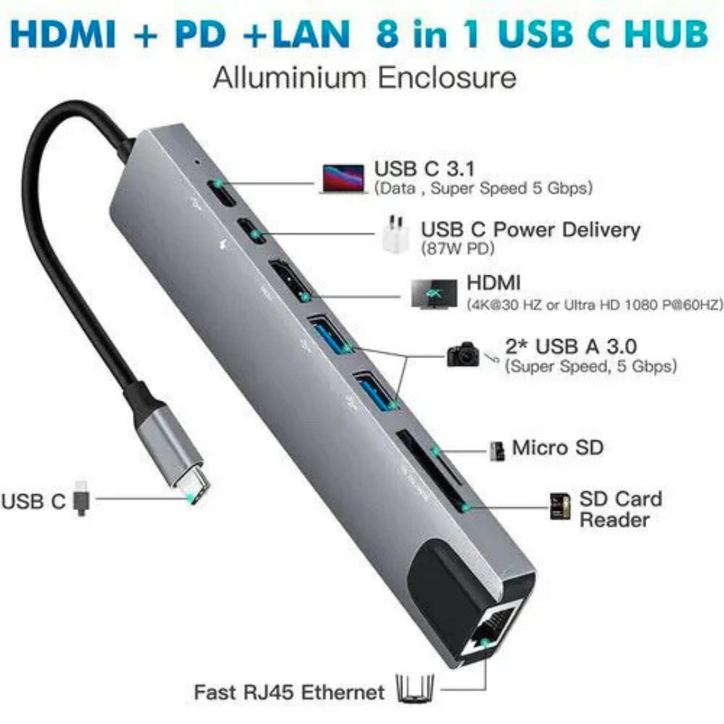 8-1 hub  Type-C