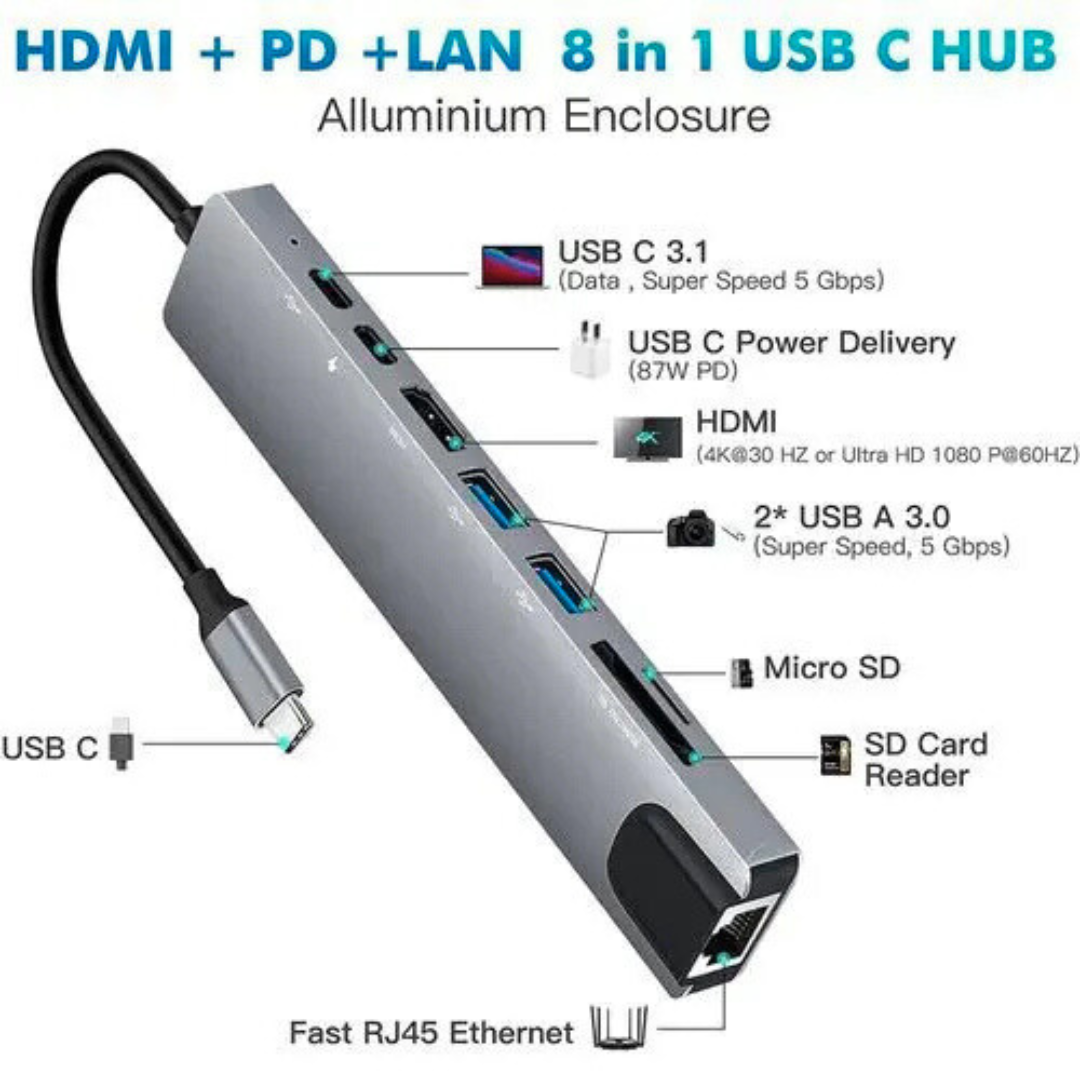 8-1 hub  Type-C